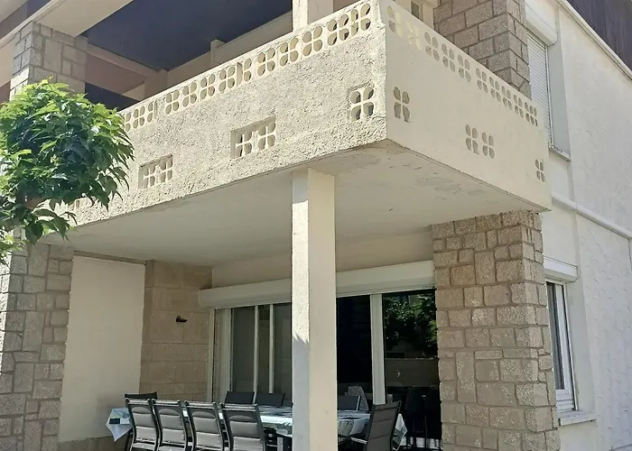 Location Bord de mer, villa de vacances 6-8 personnes - jardin